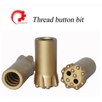 Thread button bit R38,T38,T45,T51