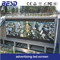 P16 Full color outdoor commerical advertising led display screen/big size led sign