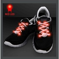 RED LED SHOELACE LIGHTS FOR NIGHT RUNNING