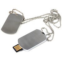 Army Dog Tag/Metal/Necklace USB Flash Drives