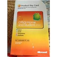 Office 2010 Home and Student Product key card,1PC/1User PKC English Utility Software Wholesaler