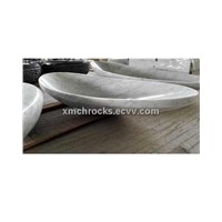 Carrara white marble bowl sink