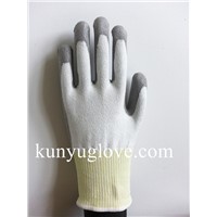 HPPE fiber cut resistant hand work gloves for construction work level 3