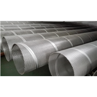 stainless steel center pipe center core filter frames spiral welded 316L perforated filter elements