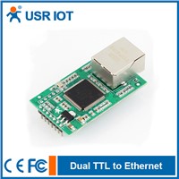 Pin Type Serial Server Module,Dual Serial UART to Ethernet Module
