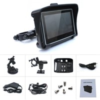 Motorcycle gps car navigator with charger cable bracket and cradle