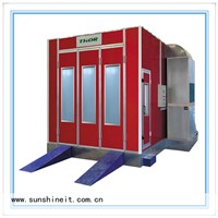 Electric heating or oil heating automotive paint spray booth