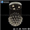 round ball modern crystal chandelier for bed room pendant lighting fixture