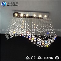 steel pendant light modern crystal chandelier for home decoration living room