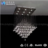 high quality whole-sale crystal chandeliers LED pendant light for stair and hotel