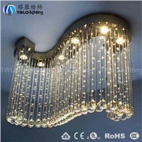 hot sale modern crystal chandelier S shape LED pendant lamp