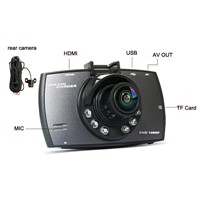 HD 1080P 2.7&amp;quot; Dual Lens CAR DVR Vehicle Video Camera Video Dash Cam G-sensor