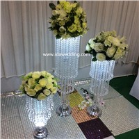 IDA 3 layers hanging crystal flower stand with LED light (IDAP122)