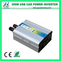 Portable 300W High Frequency Car DC AC Power Inverter (QW-300MUSB)