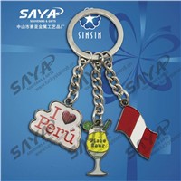 Peru souvenir key chain with free design