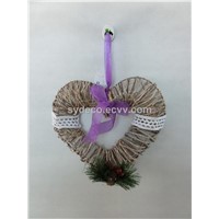 heart wreath, artificial heart, hanging ornament( 15SI424)