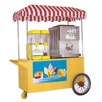 Beautiful outside Combination mobile ice cream cart ice cream truck and food warmer