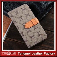 Leather Smart Cover phone Case for Apple iphone 6 iphone 6 plus and stree folds with card slot