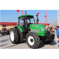 strong power 160hp farm wheel tractor with cabin