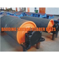 Conveyor Bend Pulley with Diamond Rubber Lagging