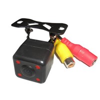 Car rearview camera with HD night vision 4 LED light reverse camera