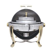 Catering serving dish / Gold chafing dish