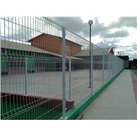 galvanized then powder coated 3D curved fence panel