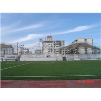 school bleacher of membrane structure stadium roof