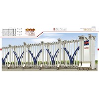 Popular Aluminum alloy Electric Folding Gate in factory price Classical Rome1D