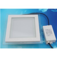 Square LED Ceiling Light With Color Glass