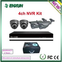 4ch NVR Kit 720P&amp;amp;960P Dome&amp;amp;Bullet Camera