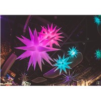 Lighted inflatable decorative stars with LED Lamp