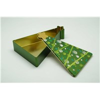 Christmas round,star,tree shape set gift tin box