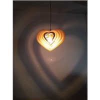 The new romatic hearts shape wooden pendant lamps