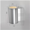 pure aluminum outdoor wall lamp waterproof exterior wall light for hotel project