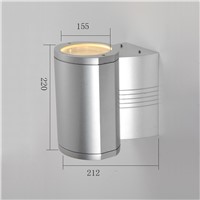 pure aluminum outdoor wall lamp waterproof exterior wall light for hotel project