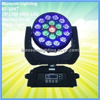 19*12W 4IN1 LED Moving Head Wash Light (BS-1047)