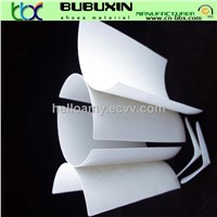 Nonwoven chemical sheet for toe puffs