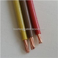 Copper Conductor PVC Insulation Nylon Jacket THHN Wire 4 AWG