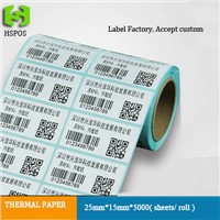 Thermal printer labels double row sticker label sheets self adhesive roll accept custom order