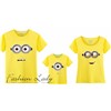 shirts family suit family shirt cotton made cute yellow minions printed 3 shirts a set