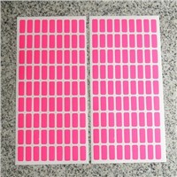 162 Neon Pink Color Sticky Labels 8 x 20 mm Price Stickers, Tags, Self Adhesive