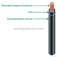 Copper Core PVC Insulation Nylon Jacket Electrical Wires