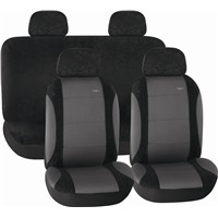 CAR SEAT COVERS GREY &amp;amp; BLACK Knitted Fabric HY-B2002