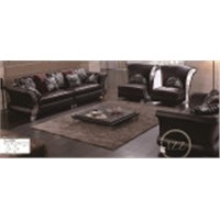 Furniture Cheap Genuine Leather Sofa (L. 3080)