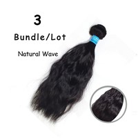 Malaysian virgin hair natural wave human hair weaves 3pcs per lot