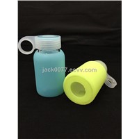 2015 new design good quality Silicone Jelly plastic glass Cup with Ring