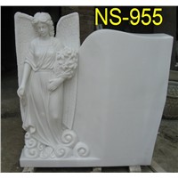 Marble carved standing angel sculpture tombstones