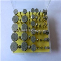 Electroplated Diamond / CNB Grinding Units of Pins, Head, Bits and Mounted Point for stone Engraving