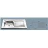 Stainless steel kitchen sink KAD 1050